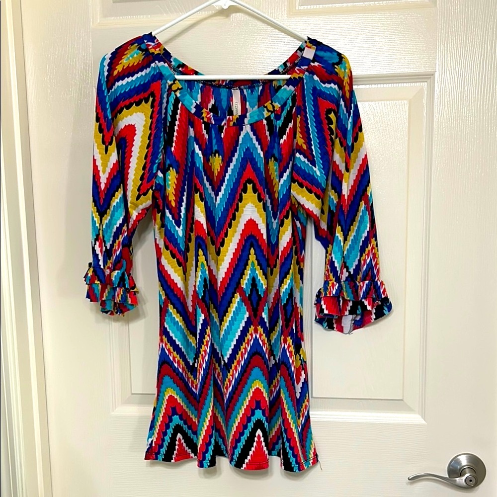 Cezanne Multicolor Chevron Tunic